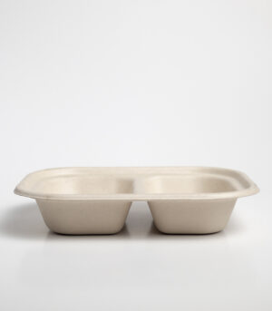 Contenedor Biodegradable Lunch-box 8x6 c/2div